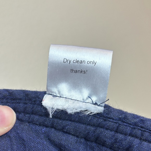 Rachel Comey Quilted Linen Jacket Coat Kimono Oversized Navy Blue 4 Quiet Luxury - Picture 9 of 16